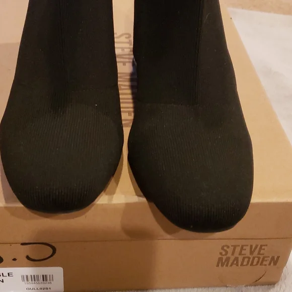 New MIA black stretch heels booties, size 9.5 - Picture 4 of 6